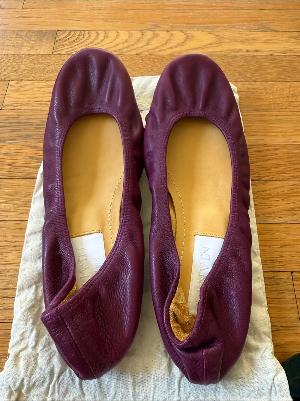 NWT Lanvin Purple Ballet Flats